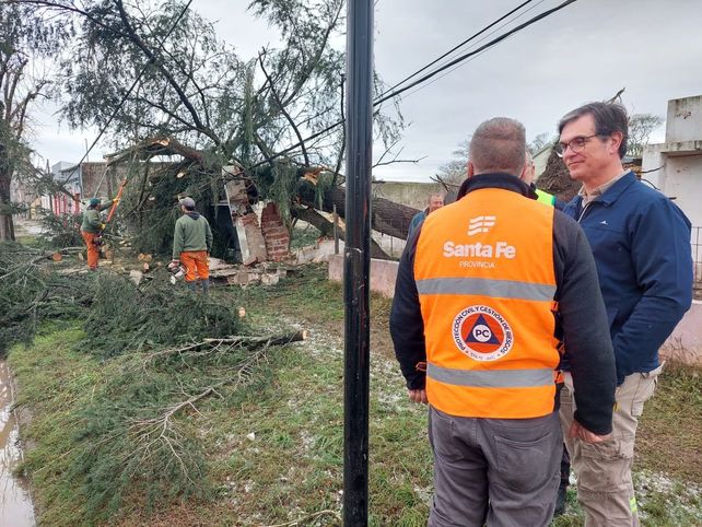 Fuerte temporal en Las Rosas y San Genaro: 53 viviendas afectadas
