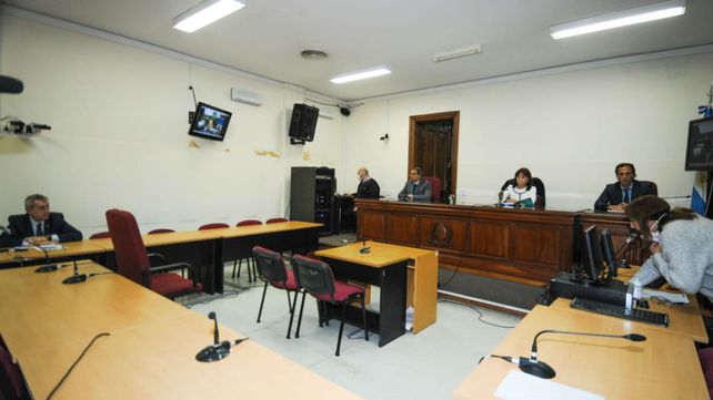 Lesa humanidad. El Tribunal que condenó a diez integrantes del Srvicio de Inteligencia (SI) durante la última dictadura. (Foto: Celina Mutti Lovera)