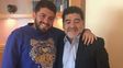 maradona y diego junior se volvieron inseparables y viajan juntos por europa