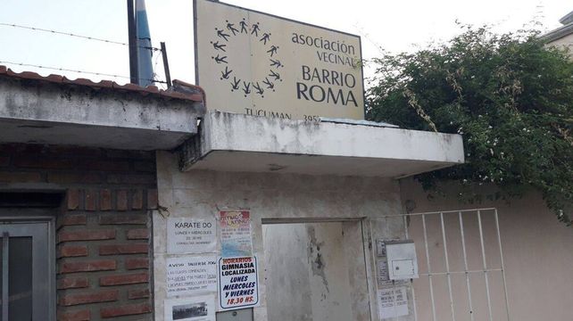 La sede de la vecinal de barrio Roma