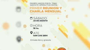 Primera charla y reunión mensual de padres por el TDAH