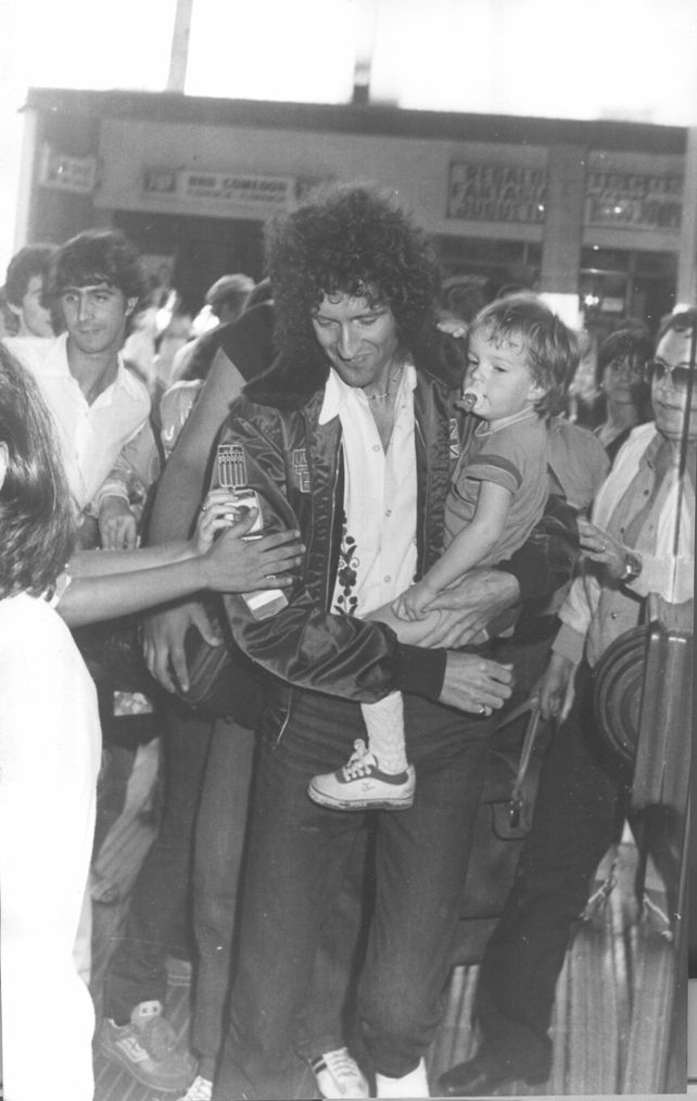 Brian&nbsp; May junto a su hijo Jimmy