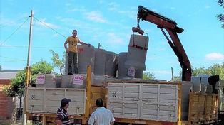 Se adquirieron 700 tubos para alcantarillas y desagües en Sauce Viejo