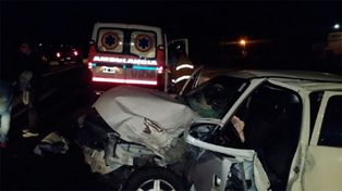 Choque en cadena en la ruta 127