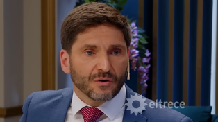 El gobernador Maximiliano Pullaro en canal Trece&nbsp;