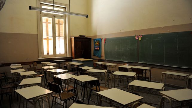 Este martes las aulas de las escuelas públicas vuelven a estar vacías por el paro de los docentes de Amsafé.