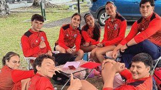 Parte de la delegación entrerriana que compitió en Rosario.