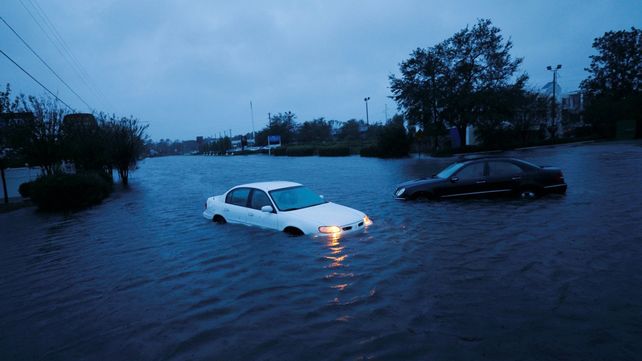 Imágenes del devastador paso del huracán Florence por Carolina del Norte