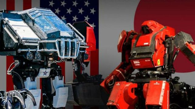 Dos robots gigantes se enfrentan en un megacombate que miles de fans seguirán por internet