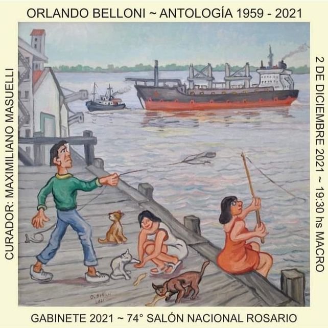 Muestra de la antología de Belloni en el Macro anunciada para el 2 de diciembre.
