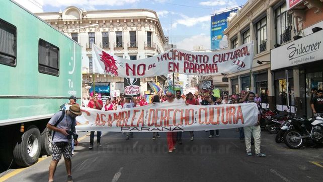 Contundente reclamo de la Asamblea por el Derecho a la Cultura de Paraná