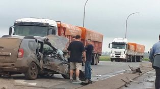 Una mujer resultó herida en un violento choque en la ruta 34