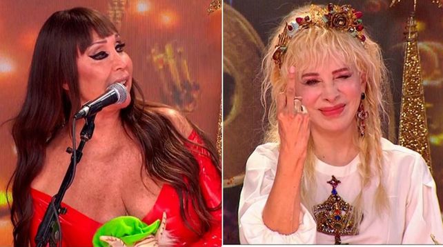 Duelo picante. Moria Casán y Nacha Guevara se trenzaron fuerte en el reality Cantando 2020.&nbsp; 