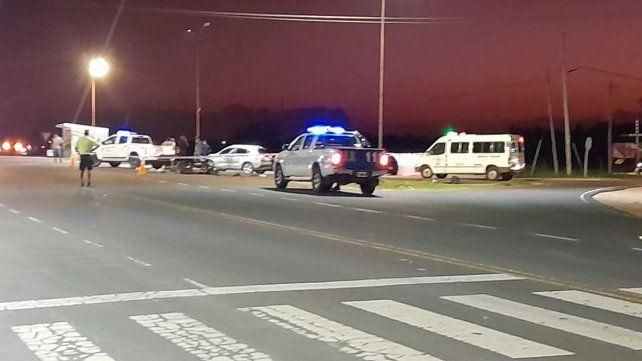 El accidente ocurrió en el ingreso a Aldea Brasilera.