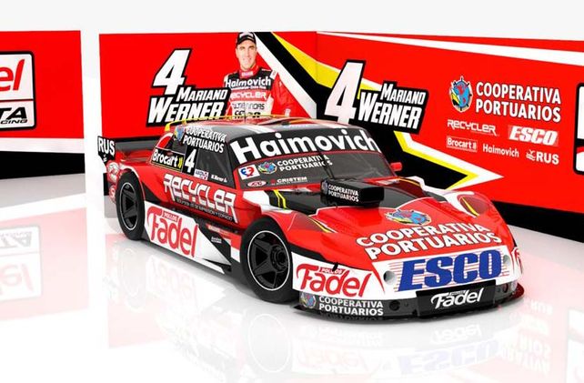 A estrenar. El auto que Werner presentará en la nueva temporada del Turismo Carretera.