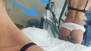 Mostró la cola en Instagram con un ajustado jean blanco