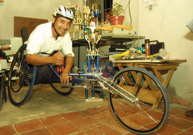 Pasta de campeón. Logró consagrarse como maratonista. Foto UNO/Archivo