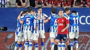Real Sociedad fue más que Osasuna en el inicio de una nueva fecha del fútbol español.