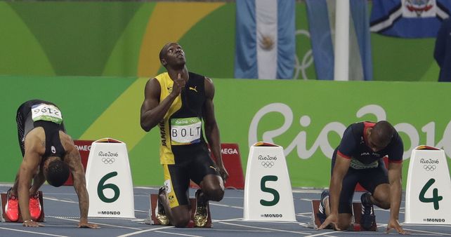O Rei Usain Bolt, las fotos del jamaiquino que se quedó con el oro en los 100 metros llanos