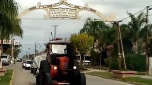 El Tractor Pampa llegó a San Carlos Sud tras recorrer el país