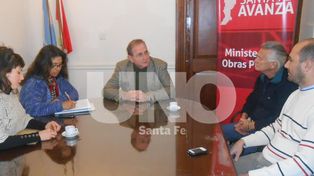 Los vecinos de Rincón se reunieron con Schneider por la bicisenda en la ruta 1