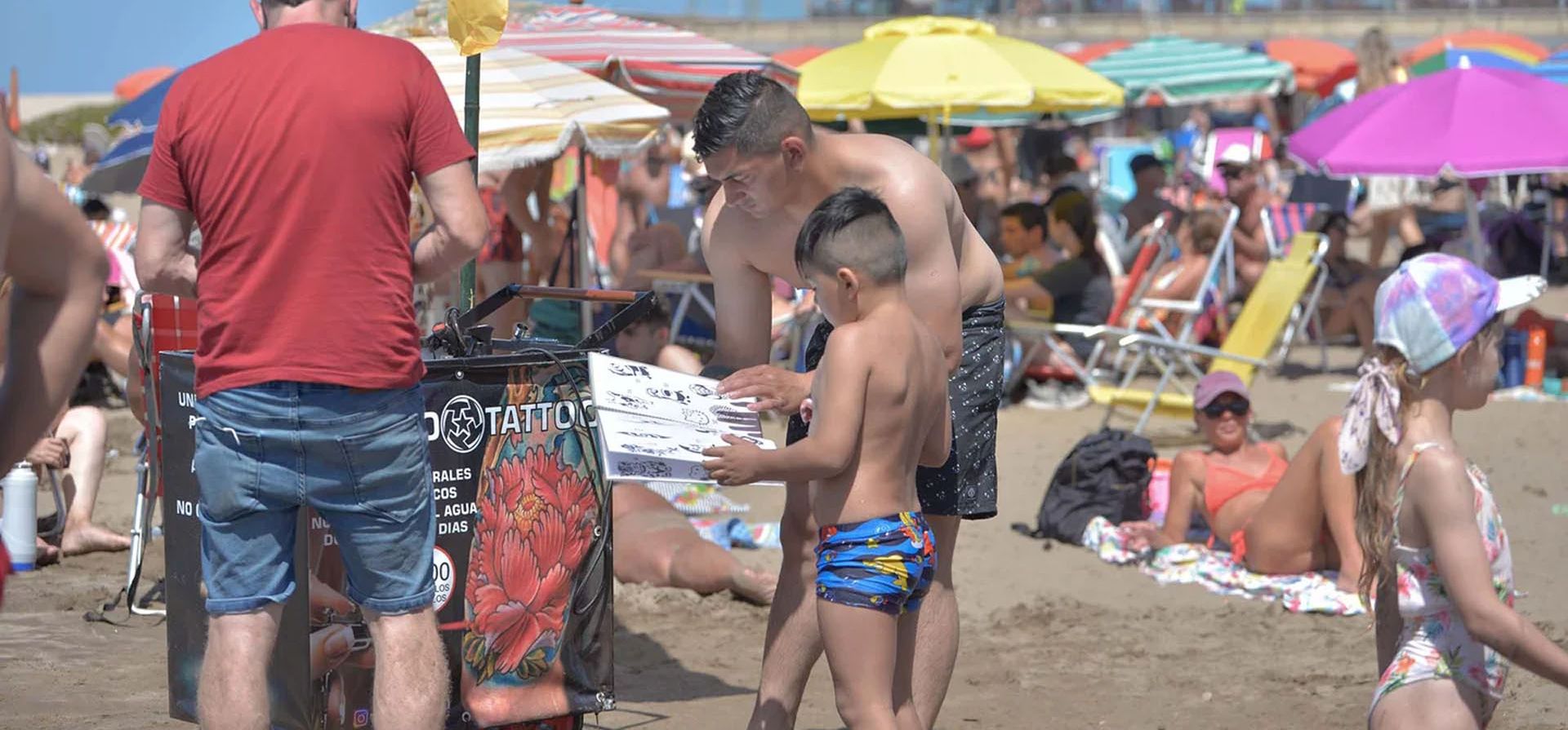 La playa Varese es elegida por las familias que buscan aguas calmas
