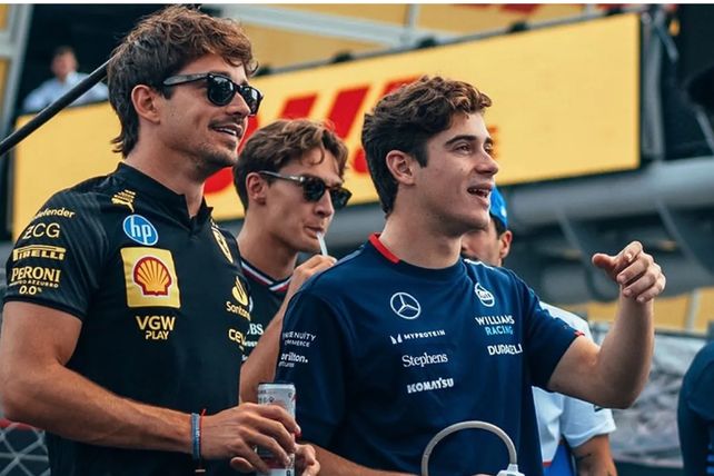 Charles Leclerc, el ganador en Monza, y un divertido cruce con Franco Colapinto.