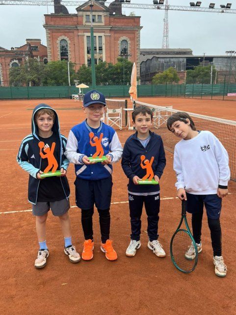 El Regional Sub 10 en Sorrento Open. Fausto Vasquez Vattier, Joaquin Mendez, Goran Yercovich y Benicio Villegas Paredes 