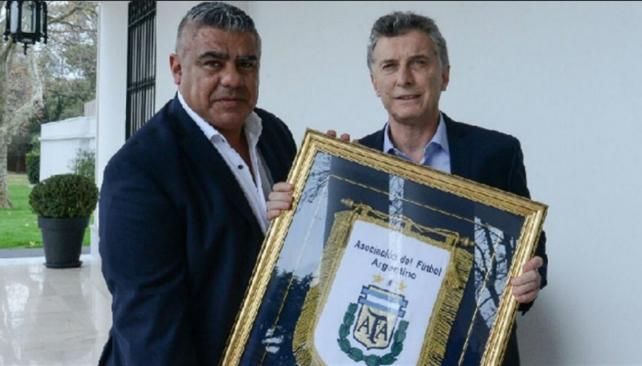 Macri se reunió con Chiqui Tapia en Casa Rosada