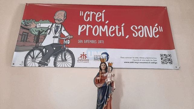 Paraná: Don Bosco engalanó su frente con San Artémides Zatti
