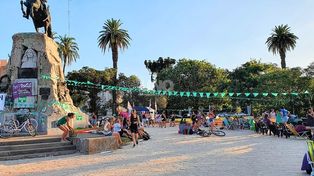 Vigilia en Santa Fe en vísperas de la votación por la legalización del aborto