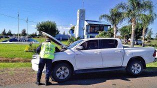 La Toyota Hilux no tenía la documentación correcta al ser identificada por personal policial en la ruta 14.&nbsp;