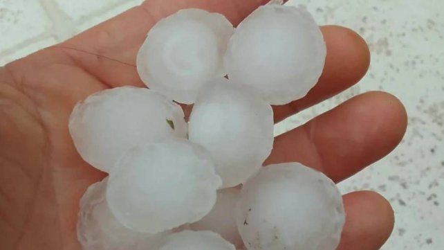 Granizo en Concepción del Uruguay: hubo piedras de gran tamaño