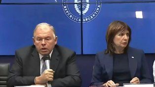 Gerardo Werthein y Patricia Bullrich brindaron una conferencia de prensa y exigieron la liberación de Nahuel Gallo.