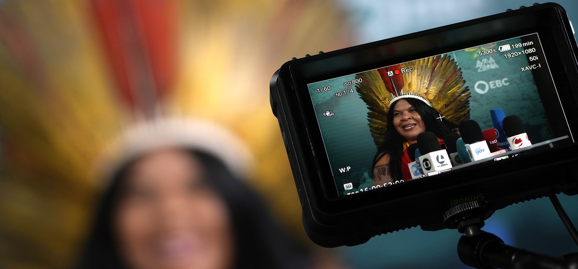 Conferencia de prensa de las reuniones del Diálogo Amazónico en el centro de convenciones Hangar en Belem, Brasil, el domingo 6 de agosto de 2023. Los Diálogos Amazónicos preceden a la Cumbre Amazónica - IV Reunión de Presidentes de los Estados parte del Tratado de Cooperación Amazónica, con la participación de Brasil, Bolivia, Colombia, Guyana, Ecuador, Perú, Surinam y Venezuela. (Foto AP/Eraldo Peres) Conferencia de prensa de las reuniones del Diálogo Amazónico en el centro de convenciones Hangar en Belem, Brasil, el domingo 6 de agosto de 2023. Los Diálogos Amazónicos preceden a la Cumbre Amazónica - IV Reunión de Presidentes de los Estados parte del Tratado de Cooperación Amazónica, con la participación de Brasil, Bolivia, Colombia, Guyana, Ecuador, Perú, Surinam y Venezuela. (Foto AP/Eraldo Peres)