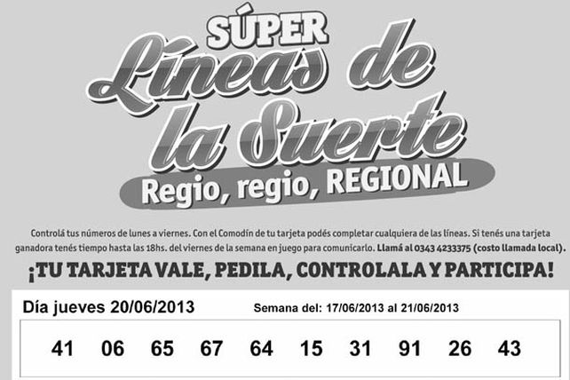 Seguí jugando con las Súper Líneas de las Suerte