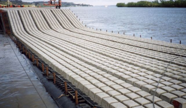 Así es la manta geotextil que fija el lecho del río y protege al Túnel Subfluvial Así es la manta geotextil que fija el lecho del río y protege al Túnel Subfluvial