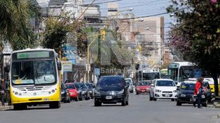 Carril exclusivo: esta noche comienzan las tareas de demarcación en avenida Rivadavia