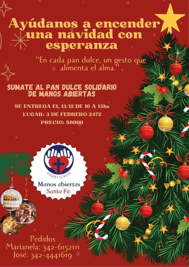 Manos Abiertas lanza su campaña de pan dulce solidario para acompañar a más familias en Navidad