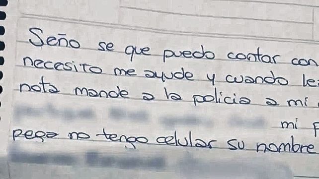 Violencia de género: usó el cuaderno de su hijo para pedirle ayuda a la maestra