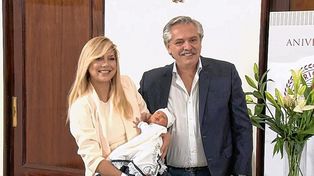 Alberto Fernández y Fabiola Yañez presentaron a su hijo