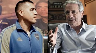 Juan Román Riquelme y Andrés Ibarra, candidatos a la presidencia de Boca.&nbsp;