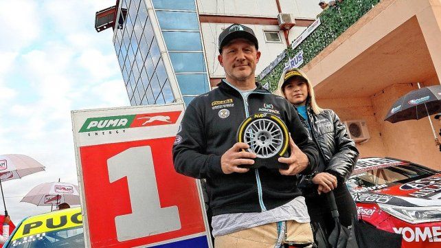 El piloto de Lobería se quedó con el mejor tiempo a la hora de clasificar en la divisional mayor. (Gentileza Juan Iribarren)