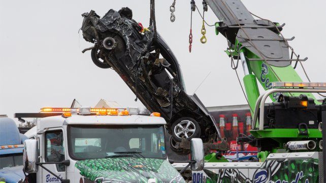 Video: impresionantes imágenes del choque múltiple por el ...