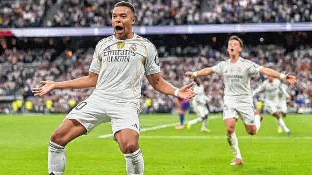 Kylian Mbappé anotó uno de los goles de la victoria de Real Madrid