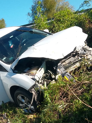 Autovía 14: colisión entre dos autos dejó varios heridos