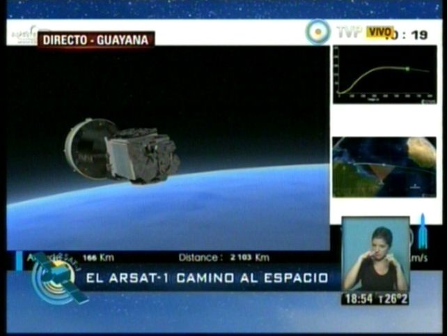 El primer satélite geoestacionario argentino está en el espacio y ya se desprendió de la cápsula