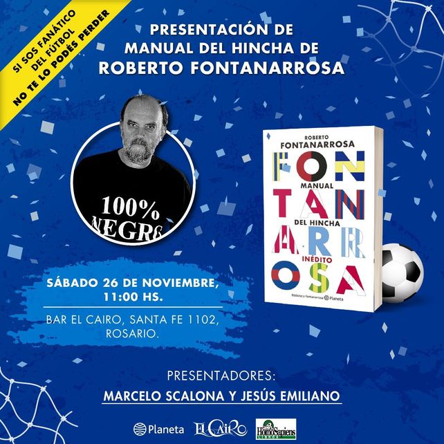 Presentan el libro inédito Manual del hincha, del Negro Fontanarrosa