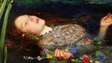 Recorte de Ofelia, del británico John Everett Millais (1829-96). Recorte de Ofelia, del británico John Everett Millais (1829-96).