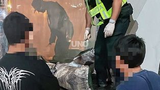 Ruta Nacional 19. Transportaban 360 kilos de carne vacuna distribuidos en siete bolsas de arpillera plásticas